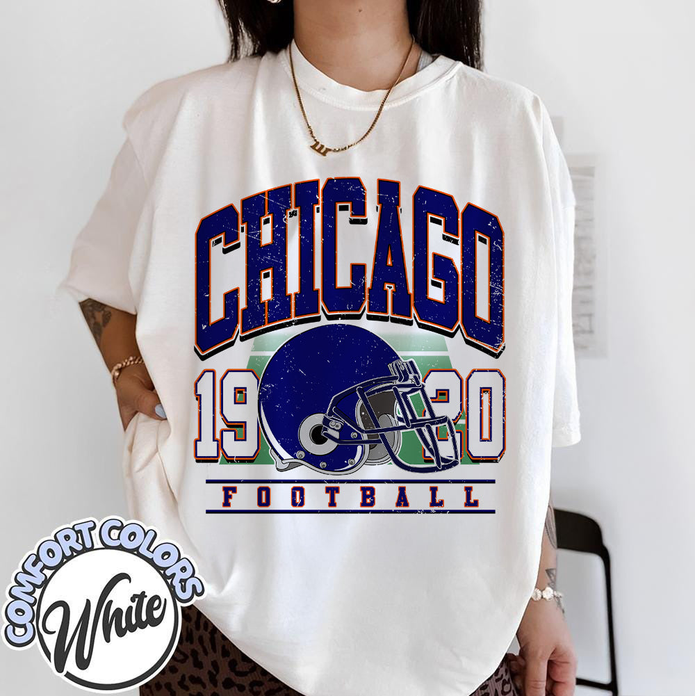 Unisex Chicago football vintage t-shirt for men and women