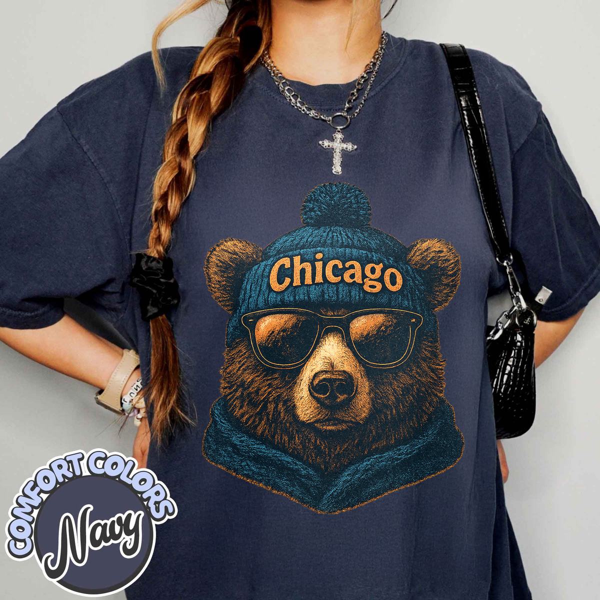 Unisex Chicago football vintage t-shirt for men and women