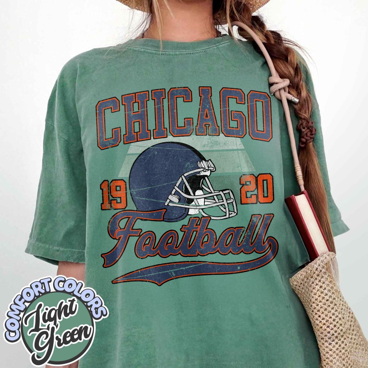 Unisex Chicago football vintage t-shirt for men and women