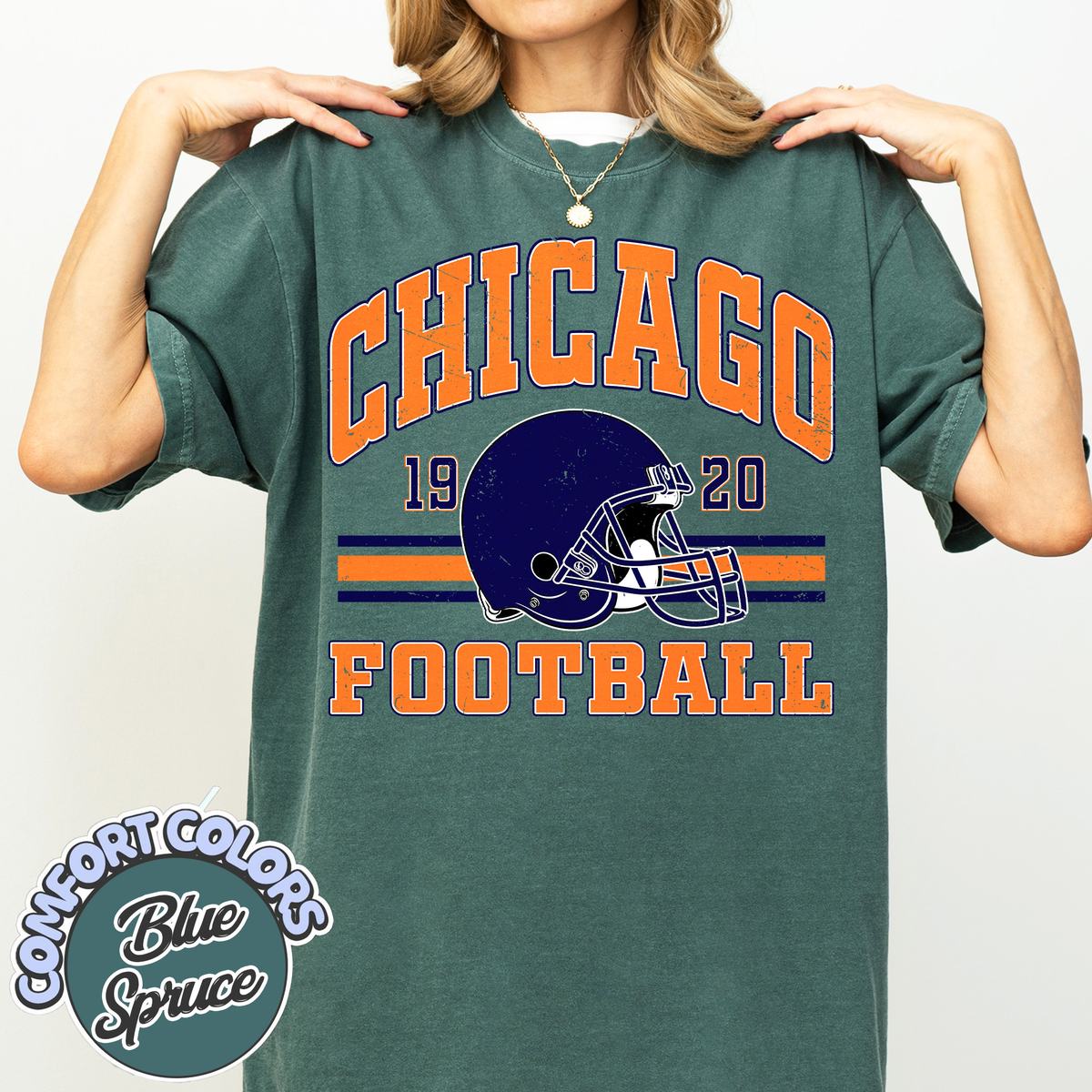 Unisex Chicago football vintage t-shirt for men and women