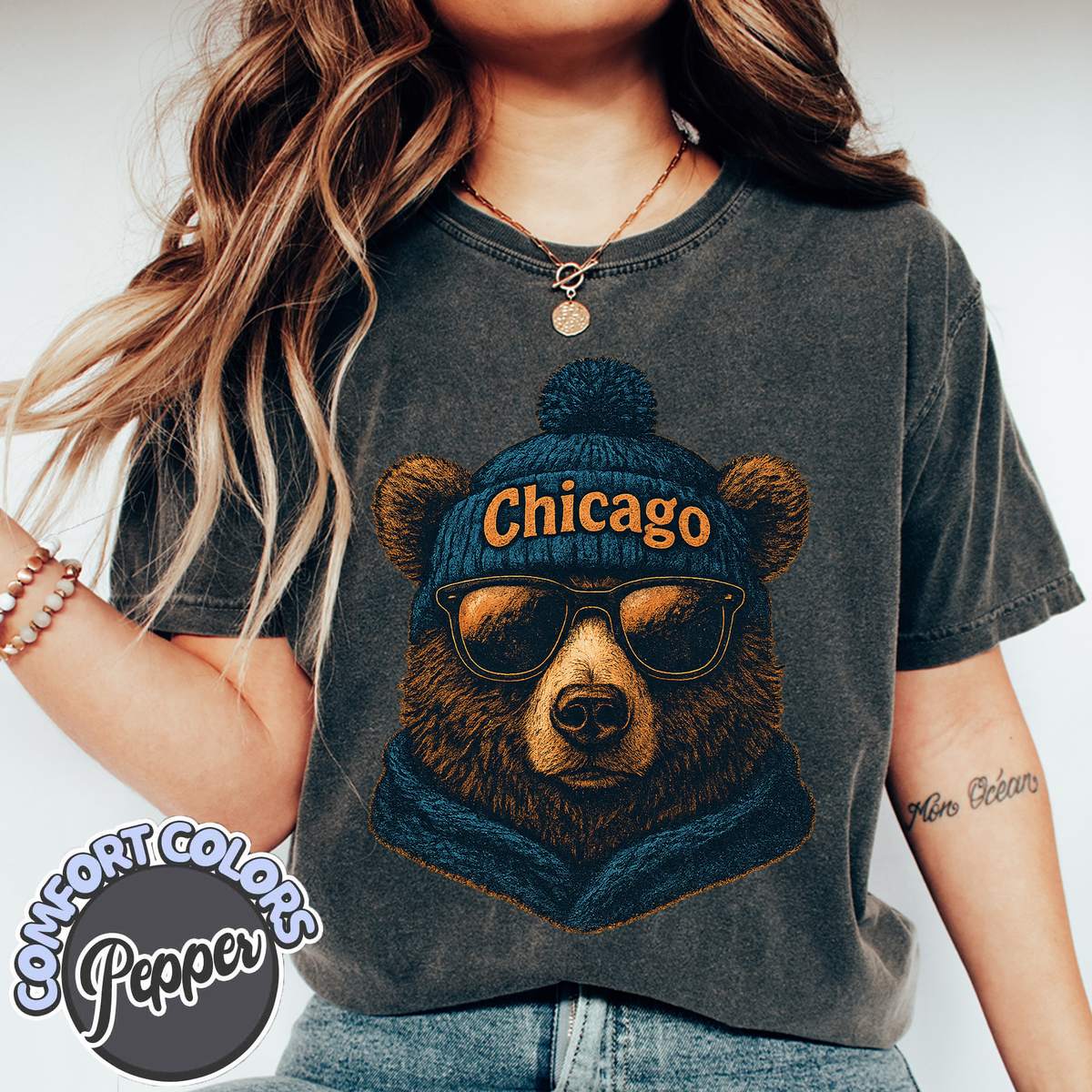 Unisex Chicago football vintage t-shirt for men and women