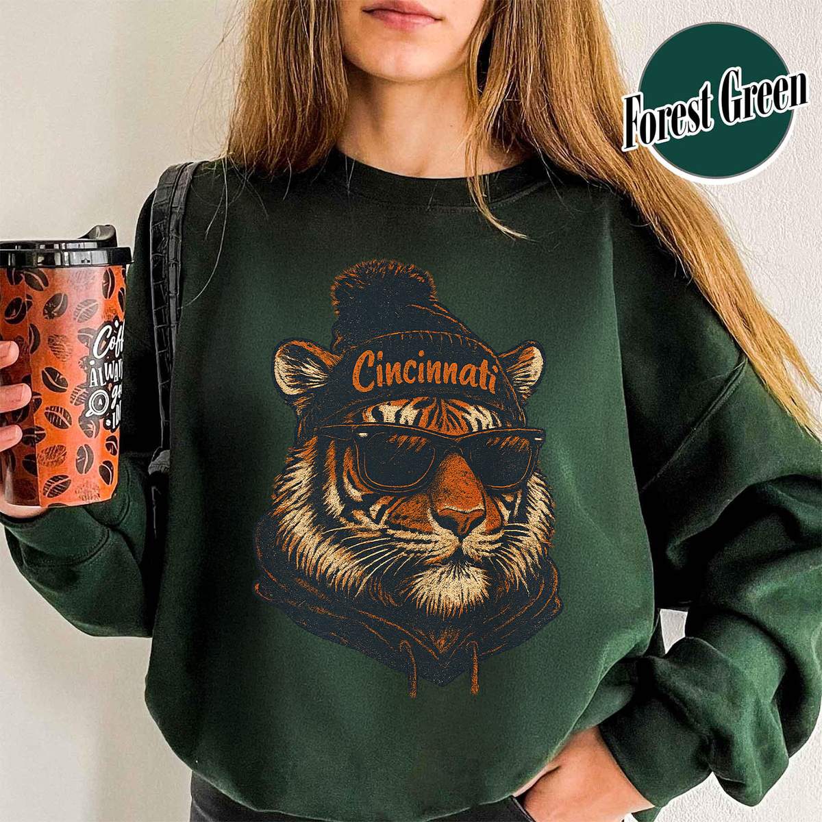 Unisex Cincinnati football vintage crewneck sweatshirt for men and women