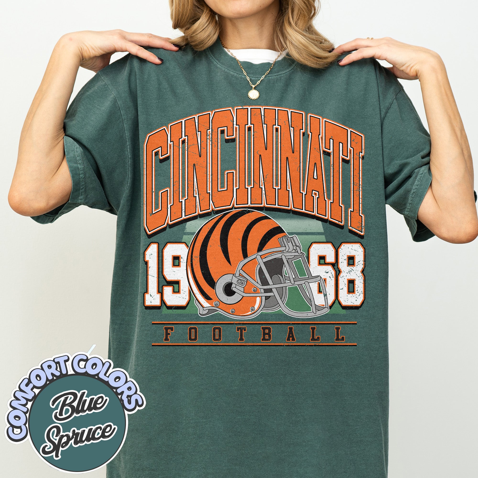 Unisex Cincinnati football vintage t-shirt for men and women