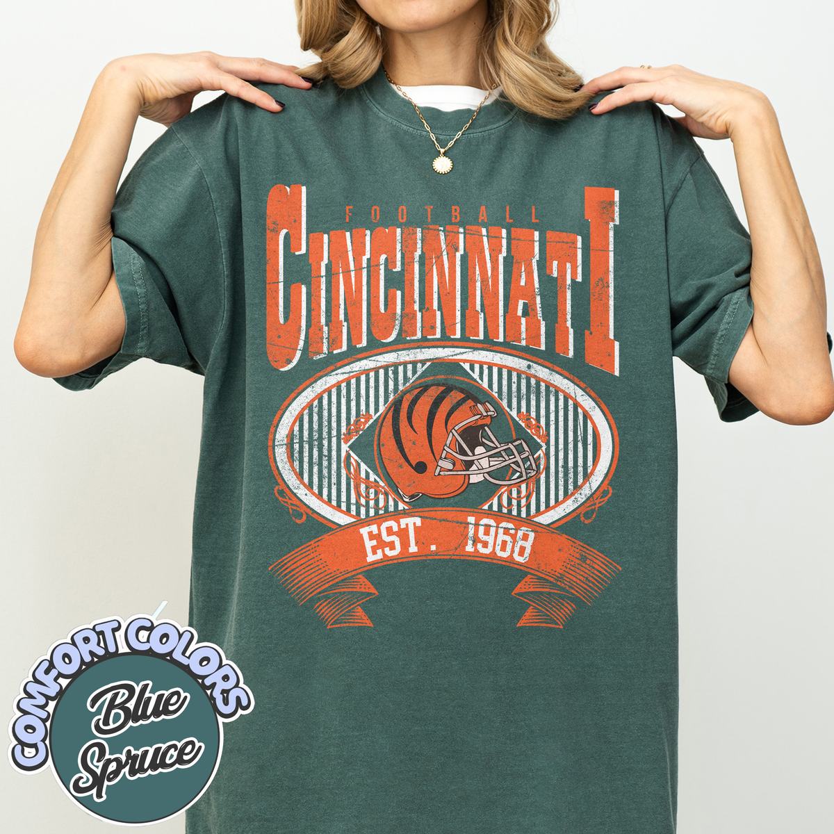 Unisex Cincinnati football vintage t-shirt for men and women