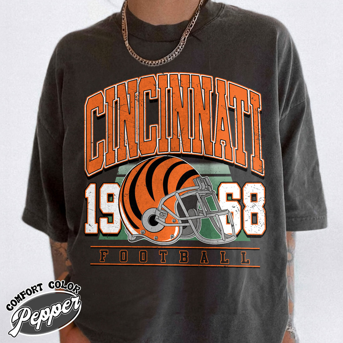 Unisex Cincinnati football vintage t-shirt for men and women