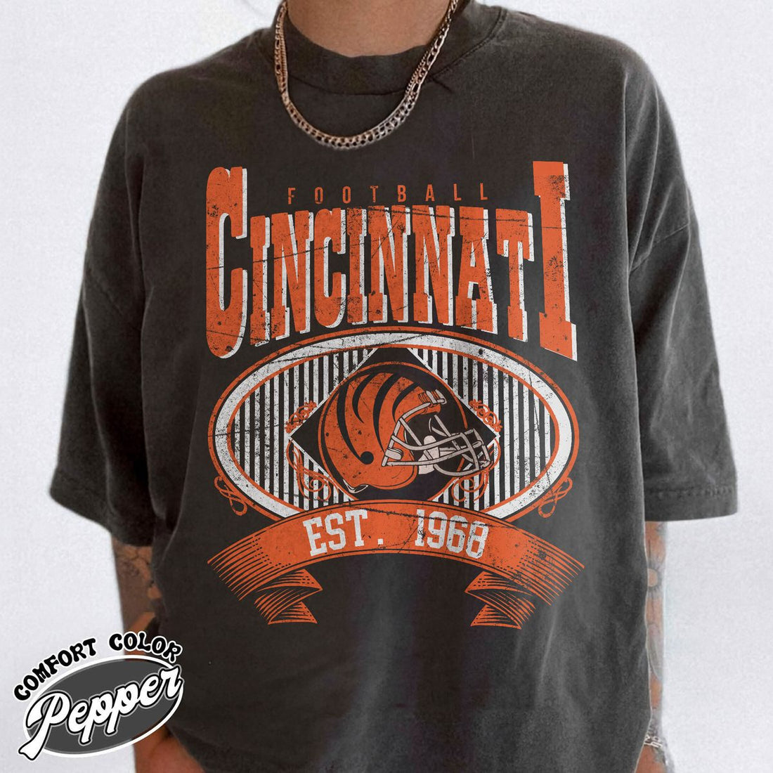 Unisex Cincinnati football vintage t-shirt for men and women