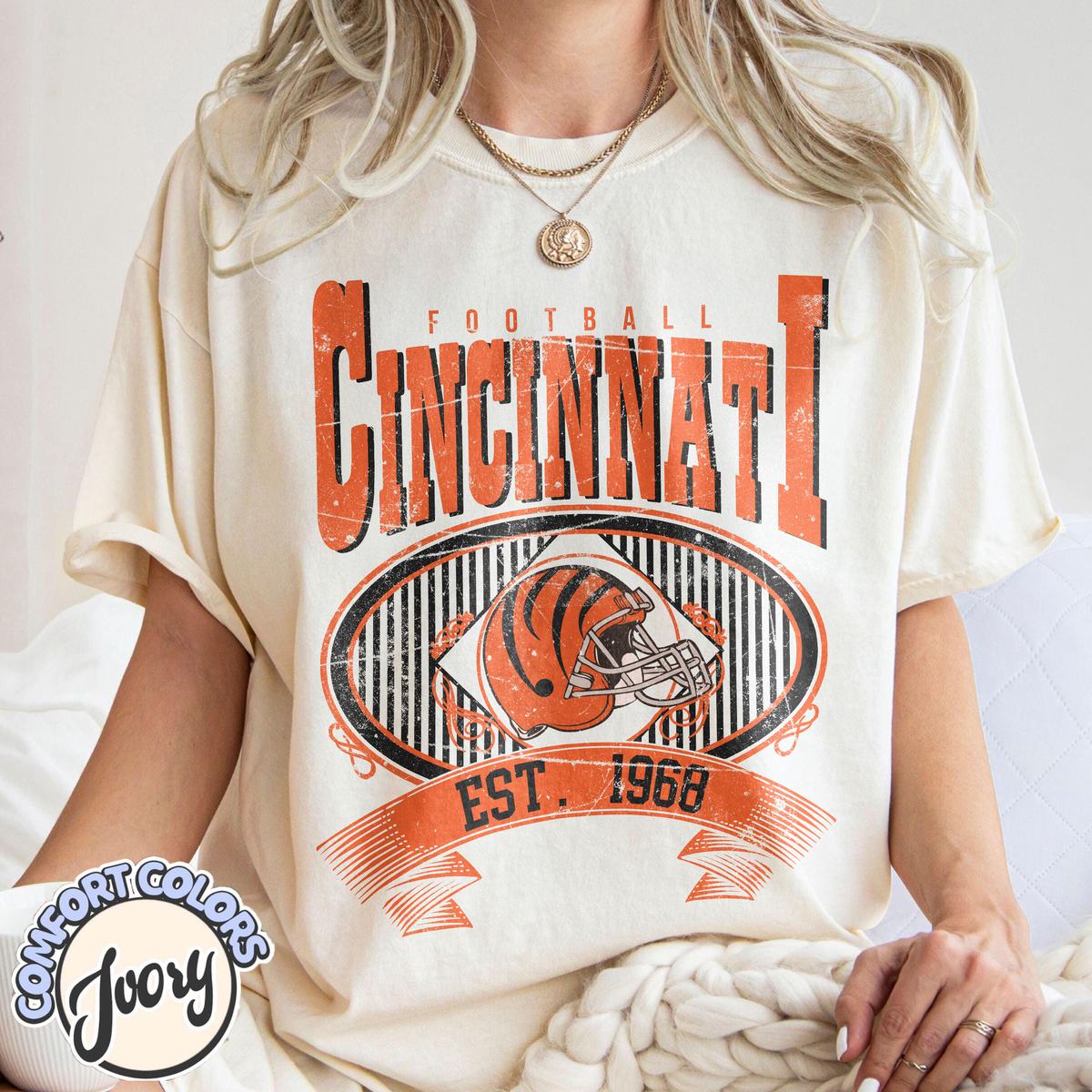 Unisex Cincinnati football vintage t-shirt for men and women