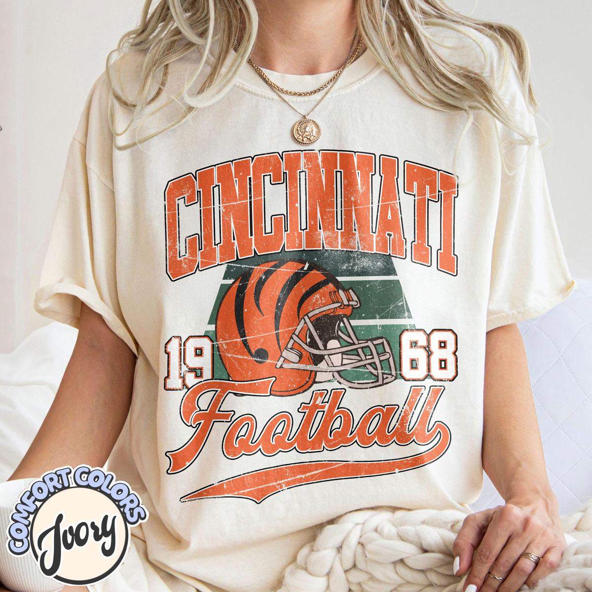 Unisex Cincinnati football vintage t-shirt for men and women