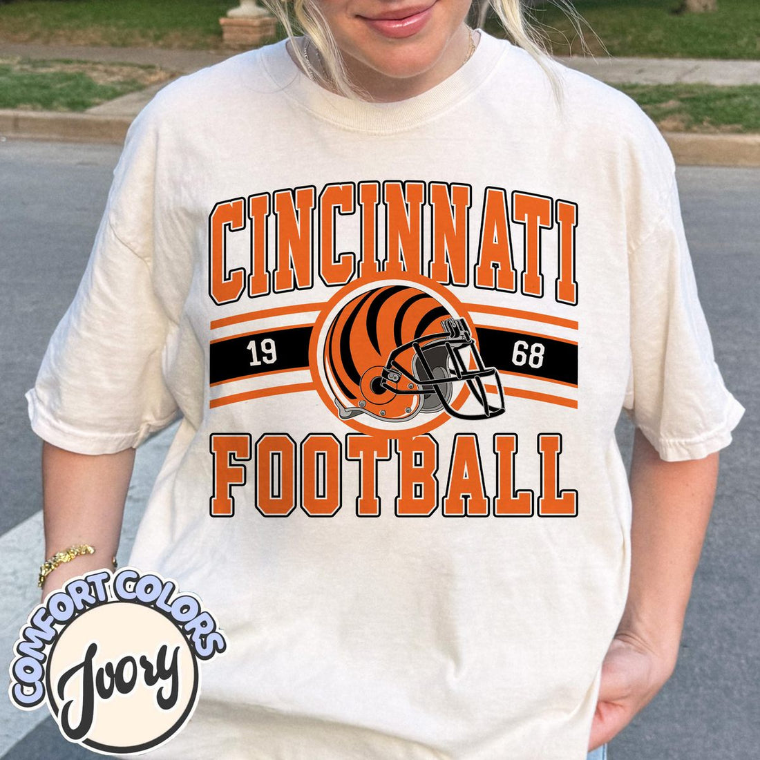 Unisex Cincinnati football vintage t-shirt for men and women