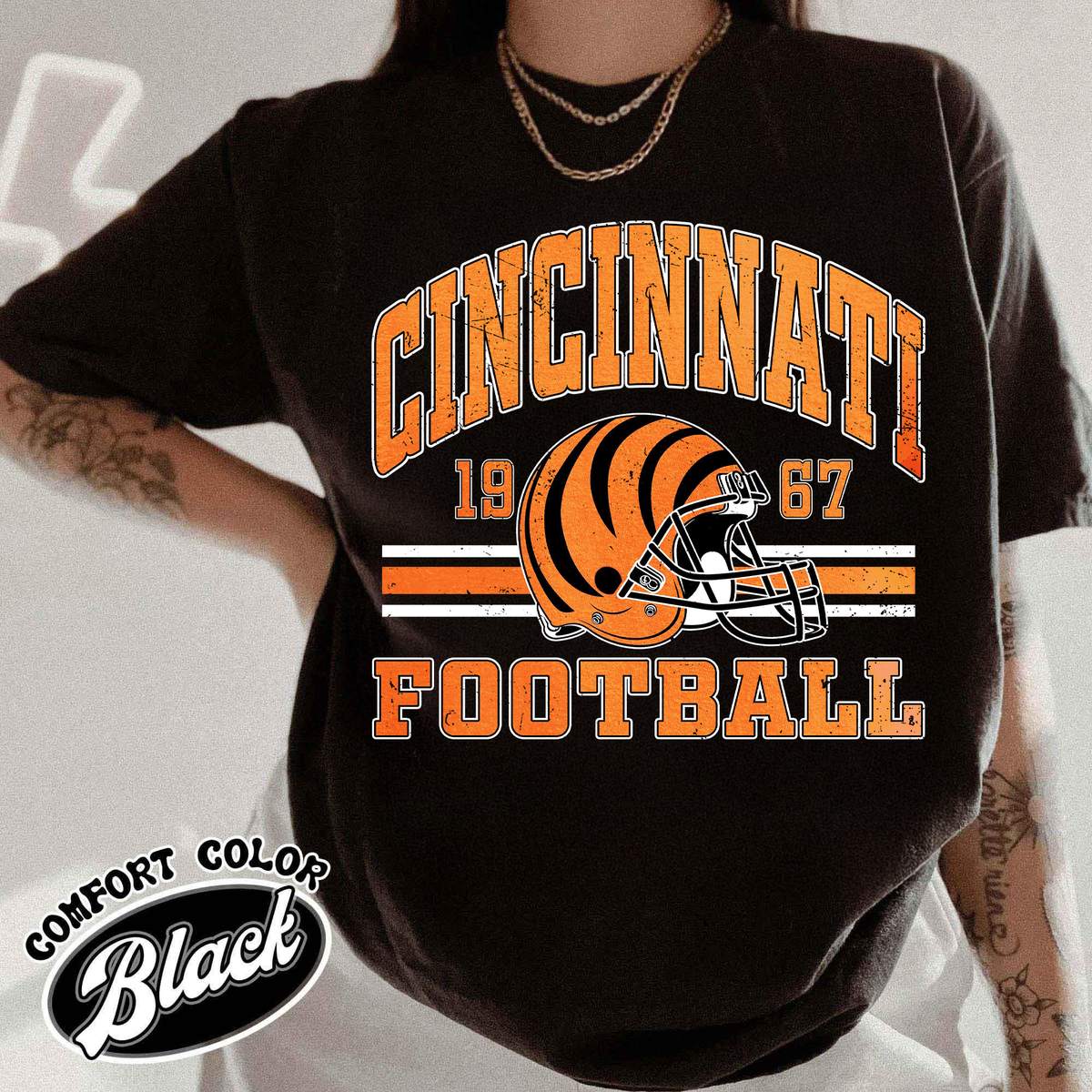 Unisex Cincinnati football vintage t-shirt for men and women
