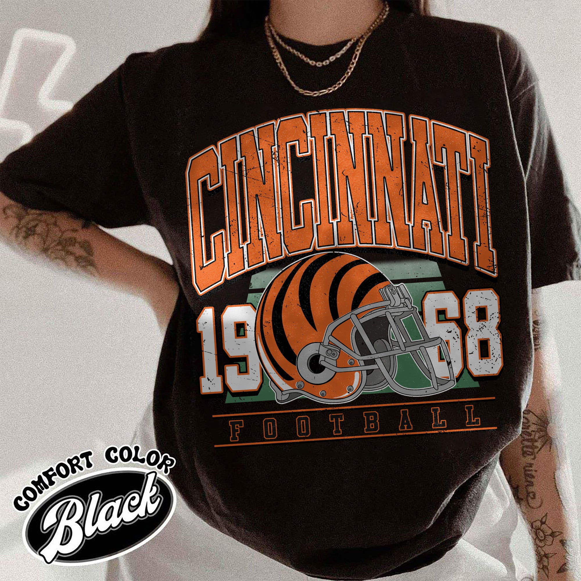 Unisex Cincinnati football vintage t-shirt for men and women