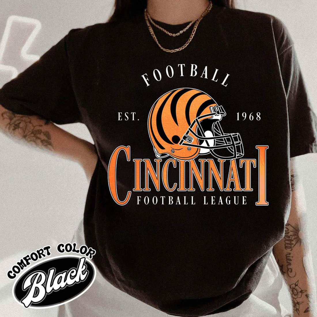 Unisex Cincinnati football vintage t-shirt for men and women