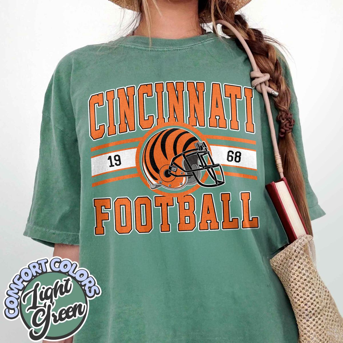Unisex Cincinnati football vintage t-shirt for men and women
