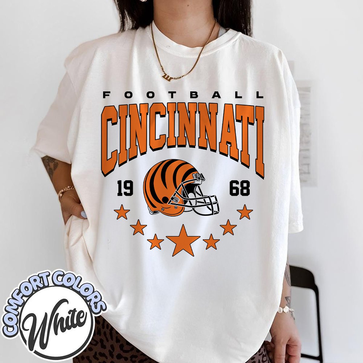 Unisex Cincinnati football vintage t-shirt for men and women