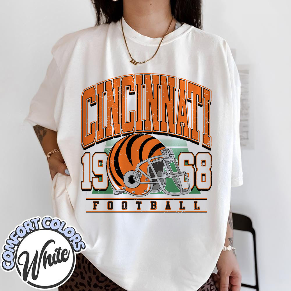Unisex Cincinnati football vintage t-shirt for men and women