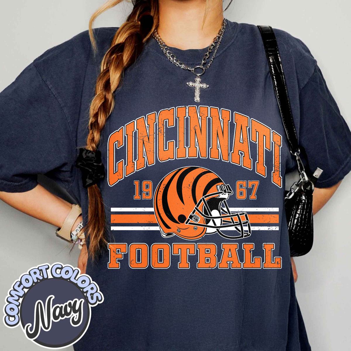 Unisex Cincinnati football vintage t-shirt for men and women
