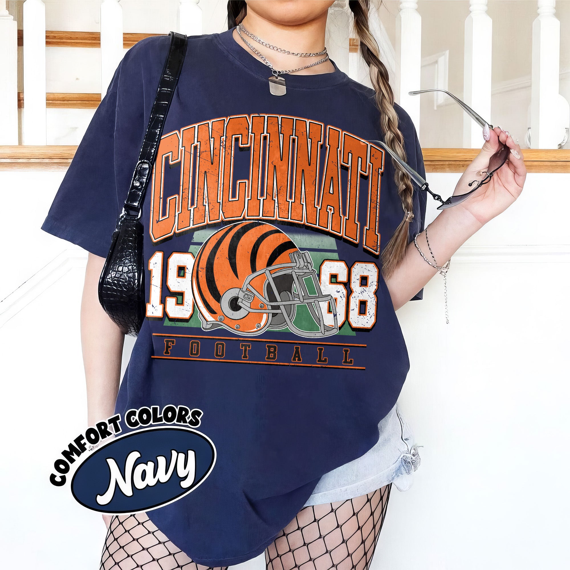 Unisex Cincinnati football vintage t-shirt for men and women