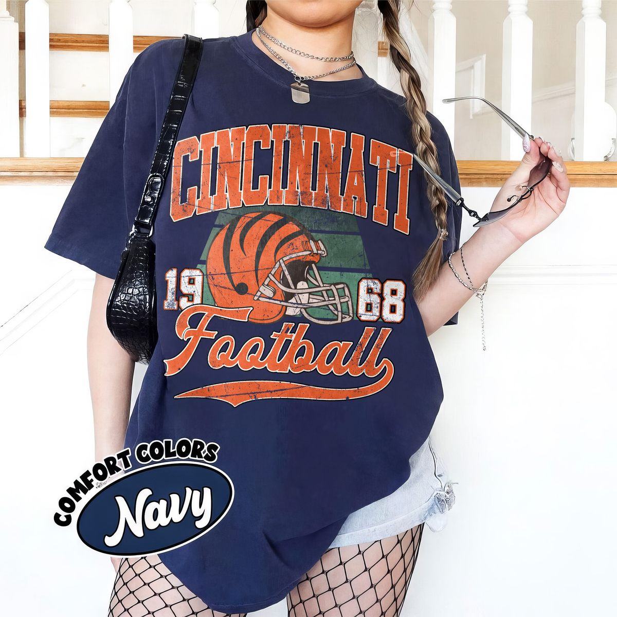 Unisex Cincinnati football vintage t-shirt for men and women