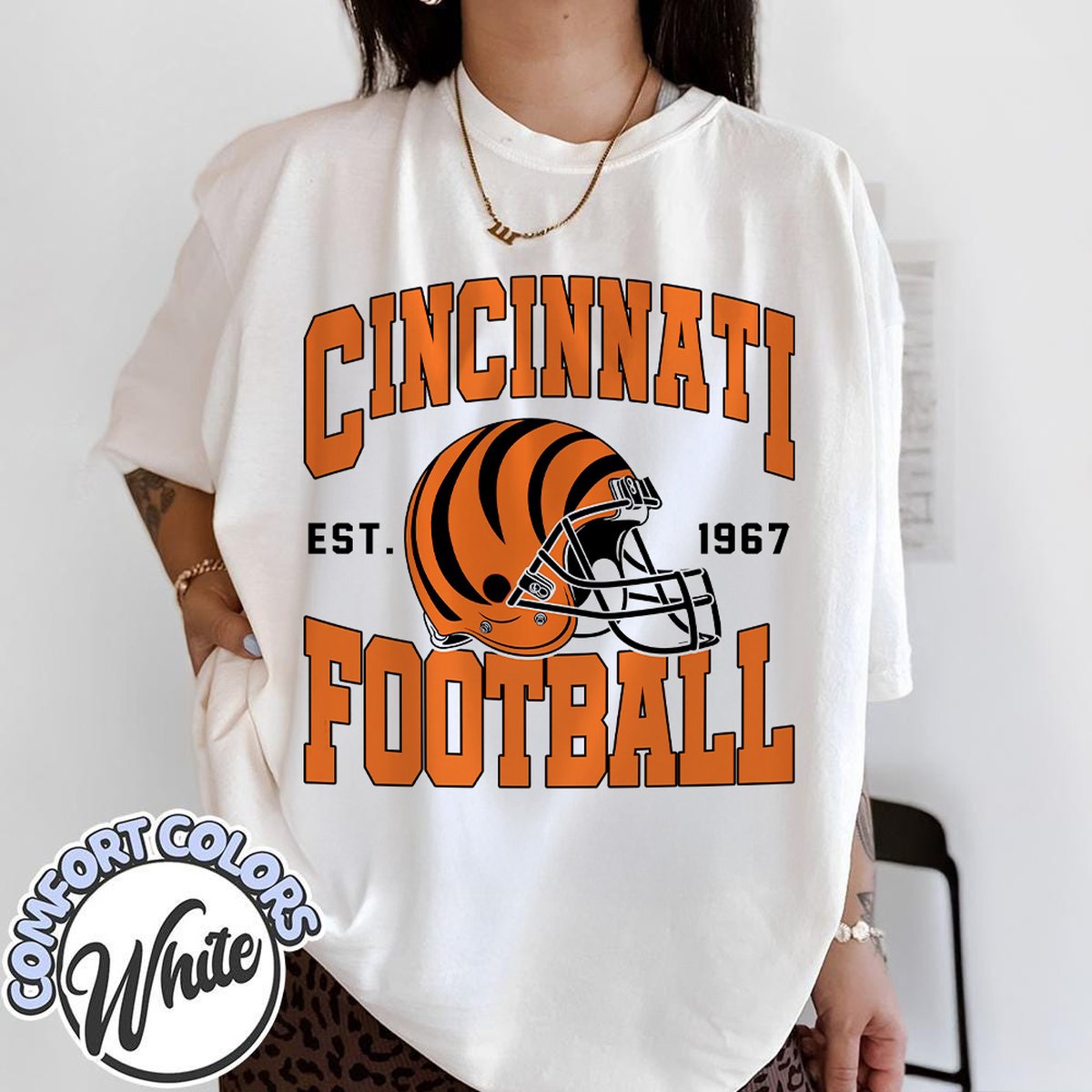 Unisex Cincinnati football vintage t-shirt for men and women
