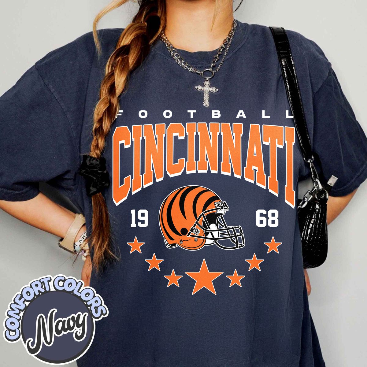 Unisex Cincinnati football vintage t-shirt for men and women