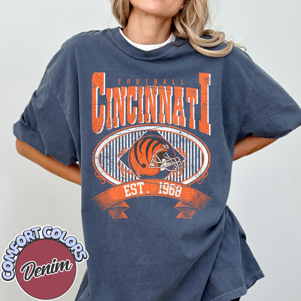 Unisex Cincinnati football vintage t-shirt for men and women