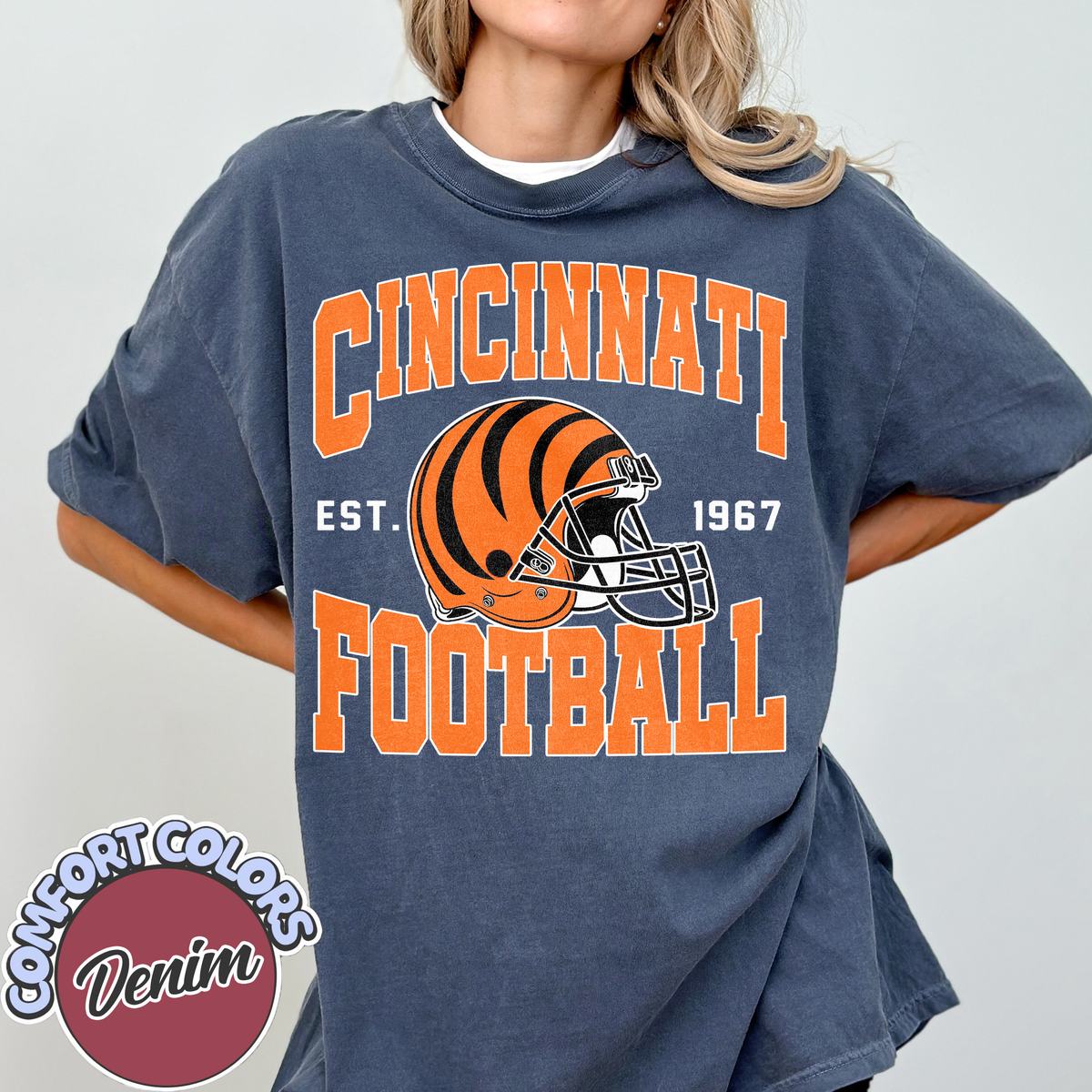 Unisex Cincinnati football vintage t-shirt for men and women