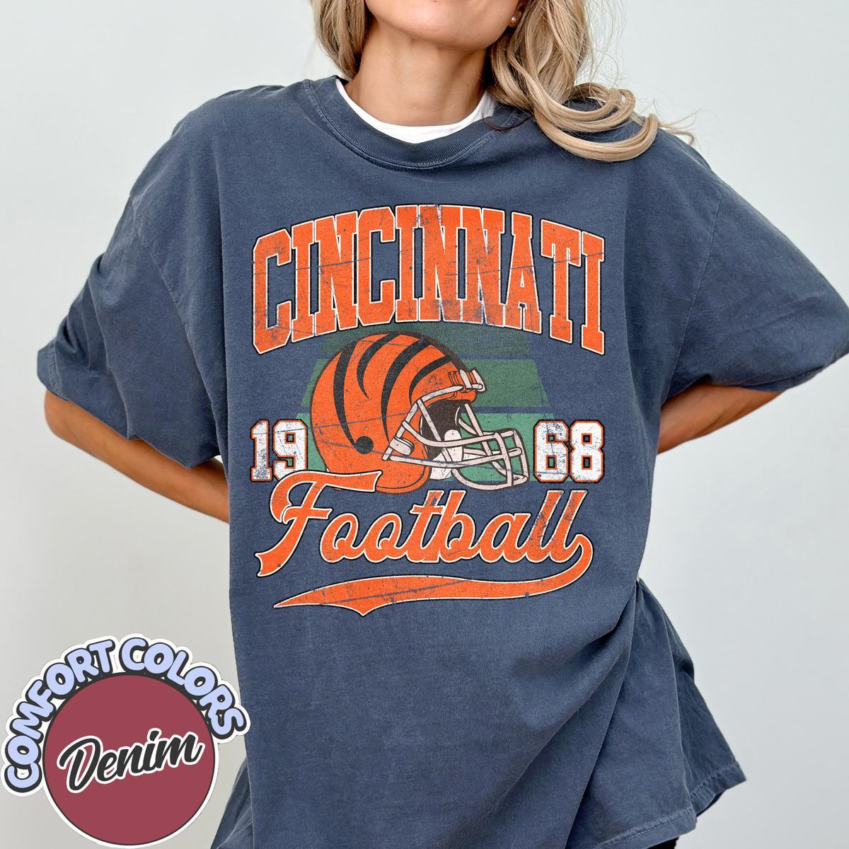 Unisex Cincinnati football vintage t-shirt for men and women