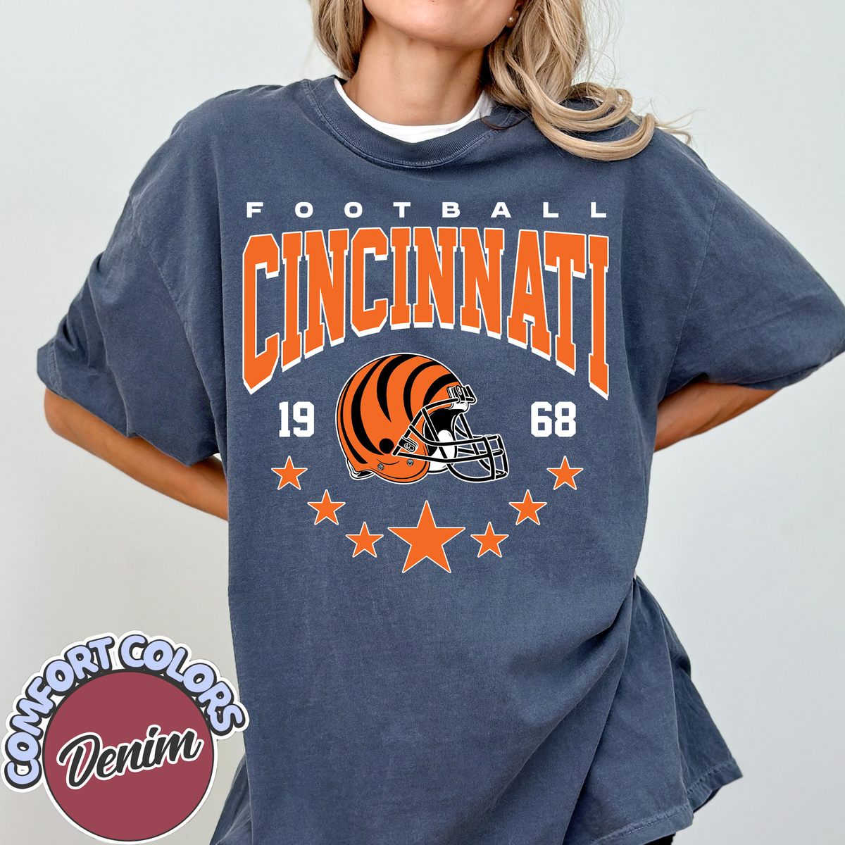 Unisex Cincinnati football vintage t-shirt for men and women