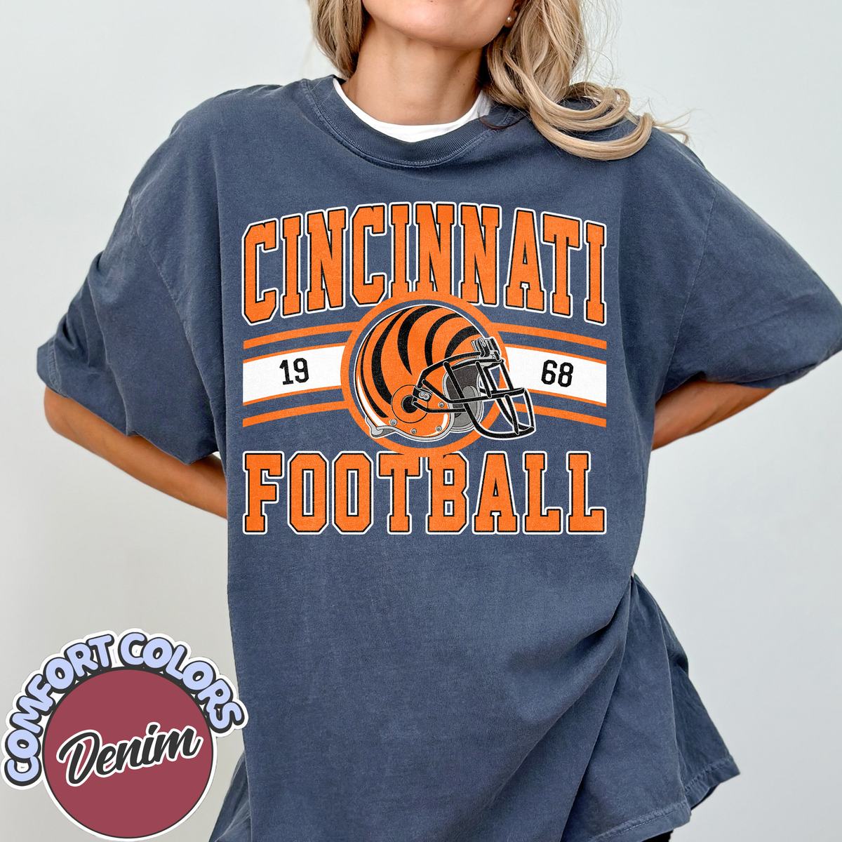 Unisex Cincinnati football vintage t-shirt for men and women