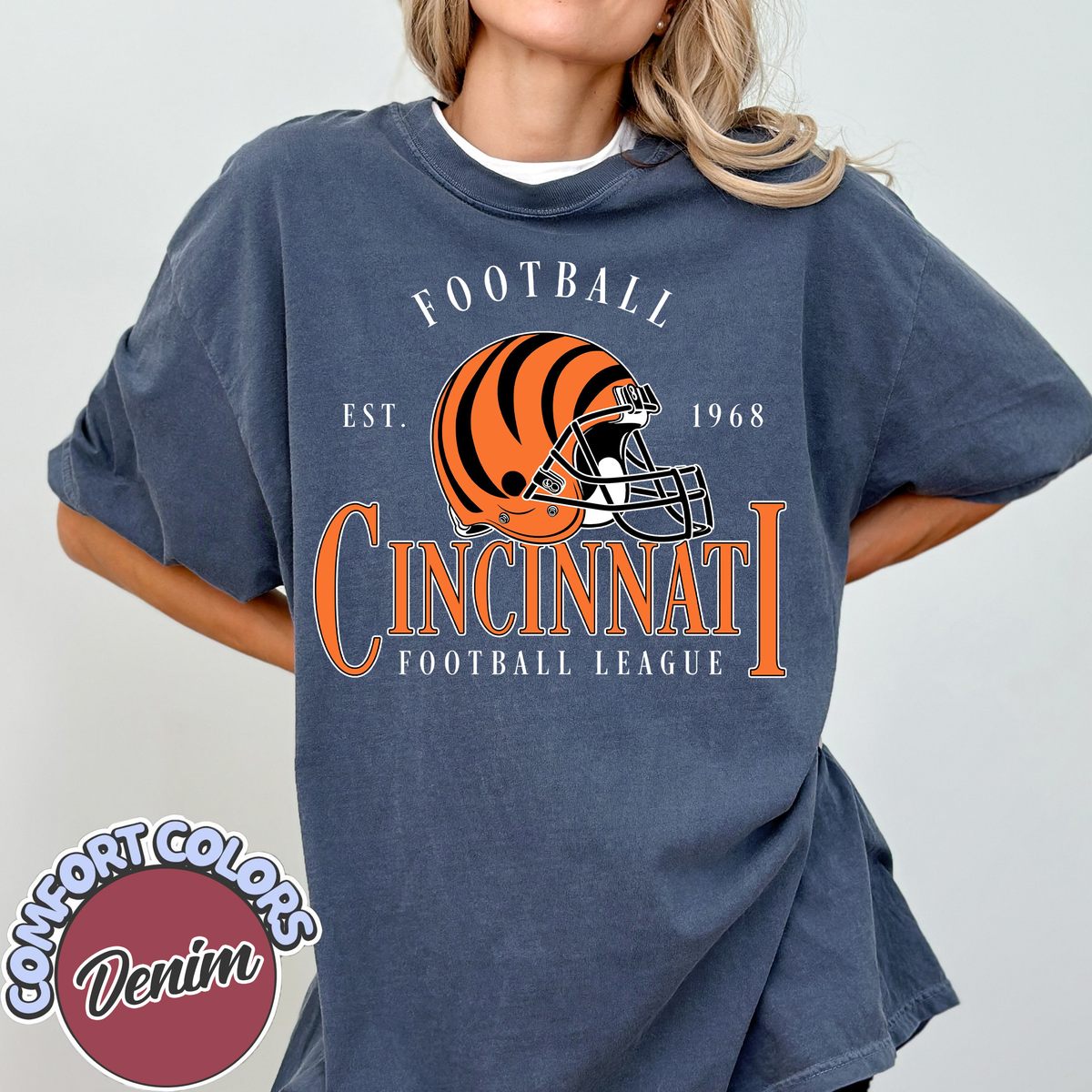 Unisex Cincinnati football vintage t-shirt for men and women