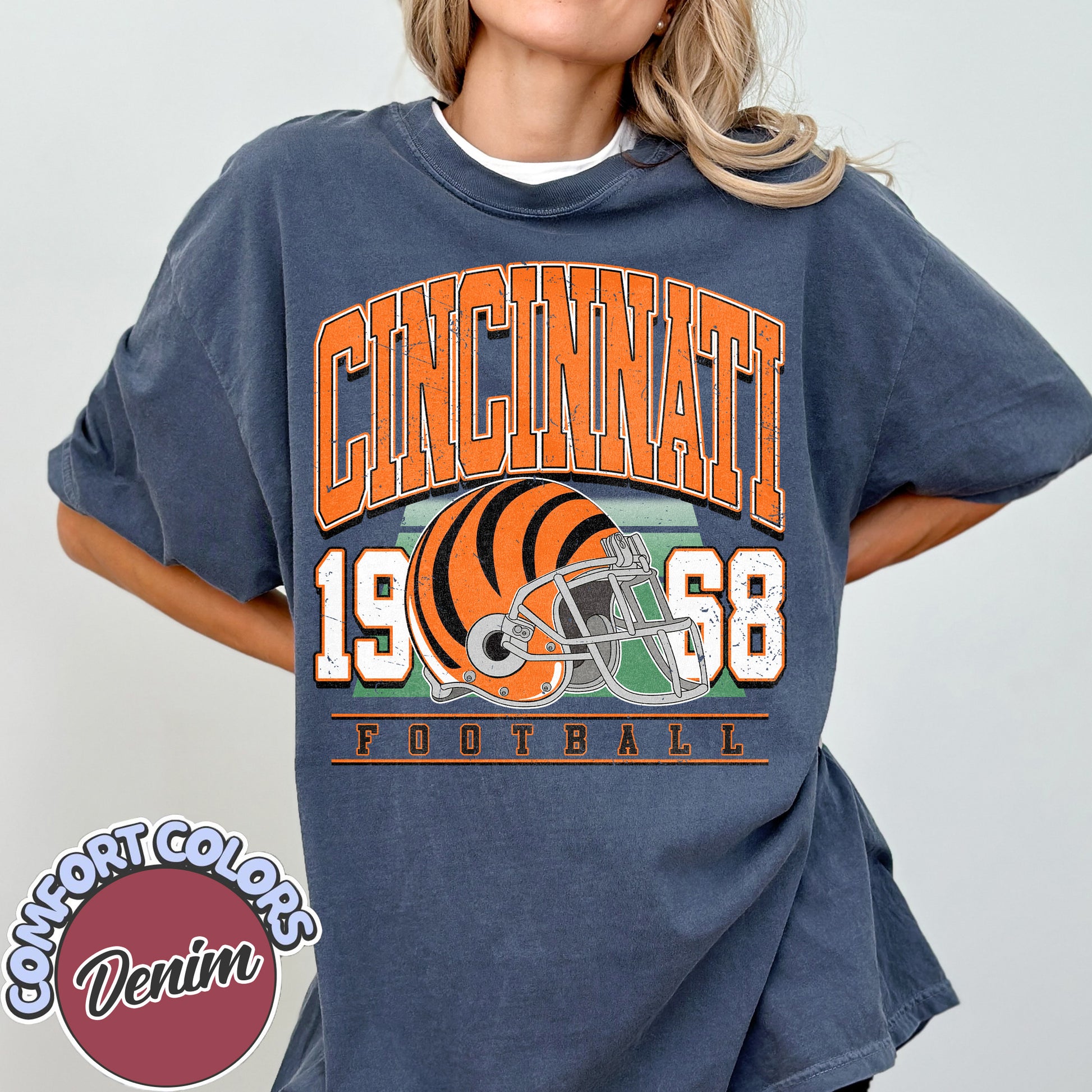 Unisex Cincinnati football vintage t-shirt for men and women