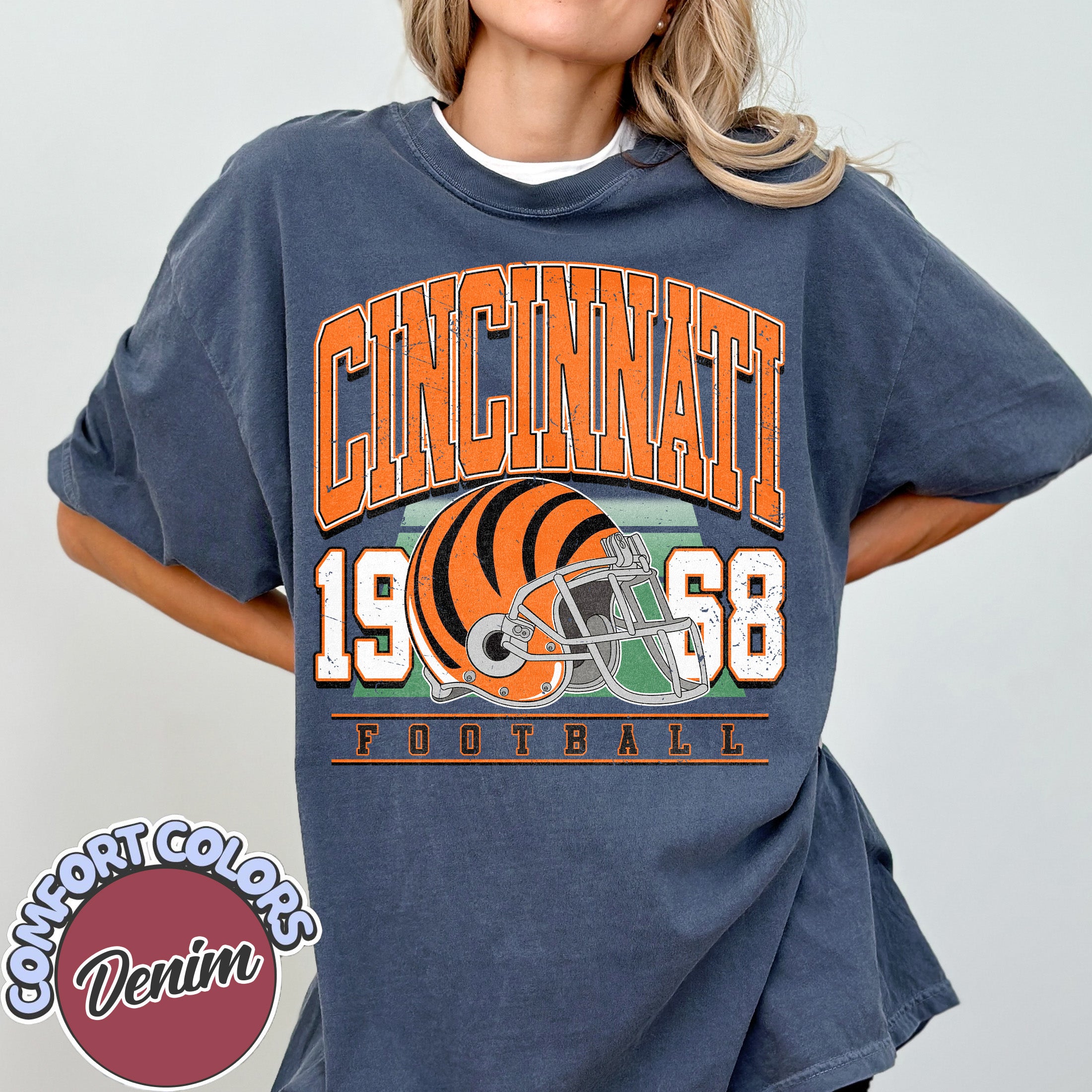 Unisex Cincinnati football vintage t-shirt for men and women