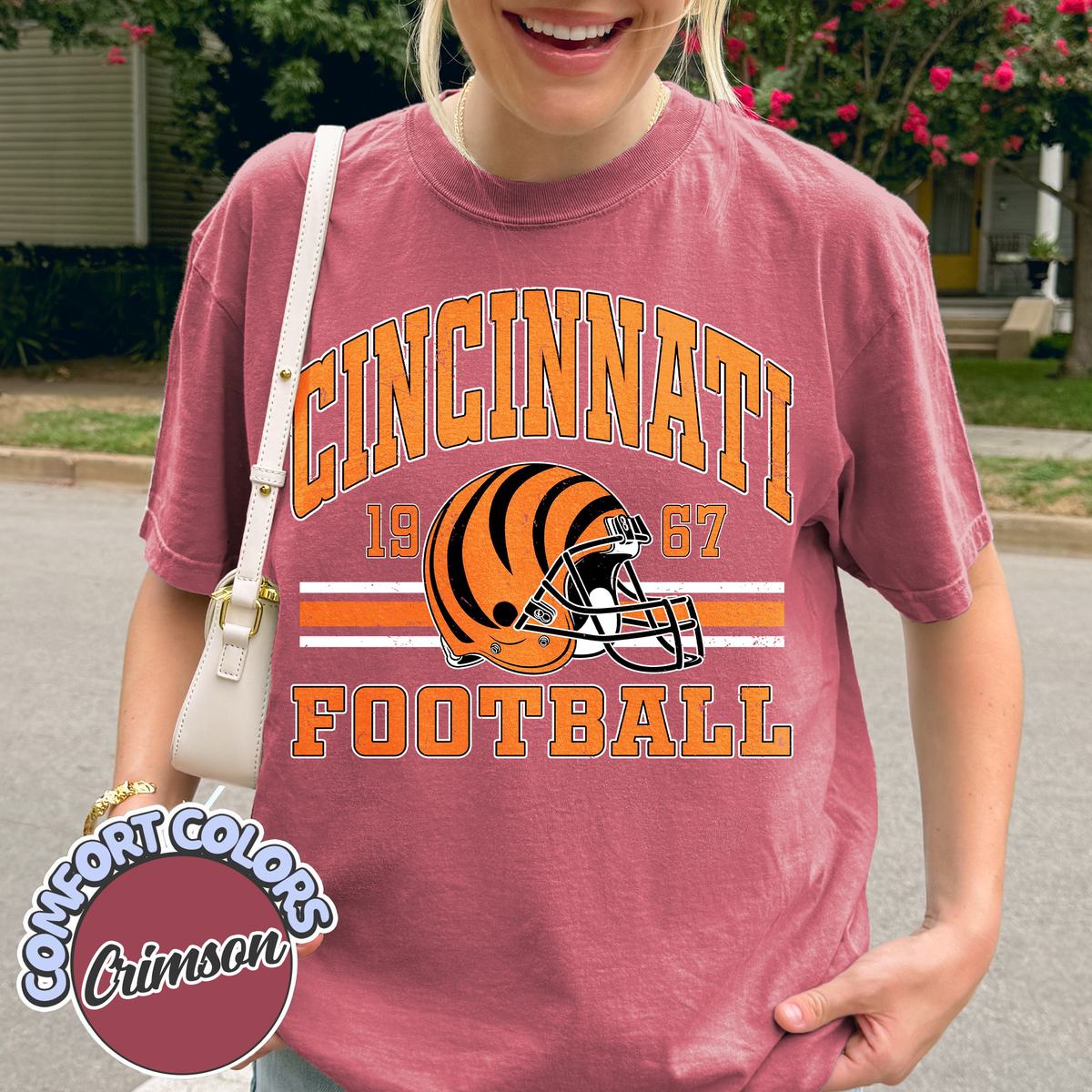 Unisex Cincinnati football vintage t-shirt for men and women