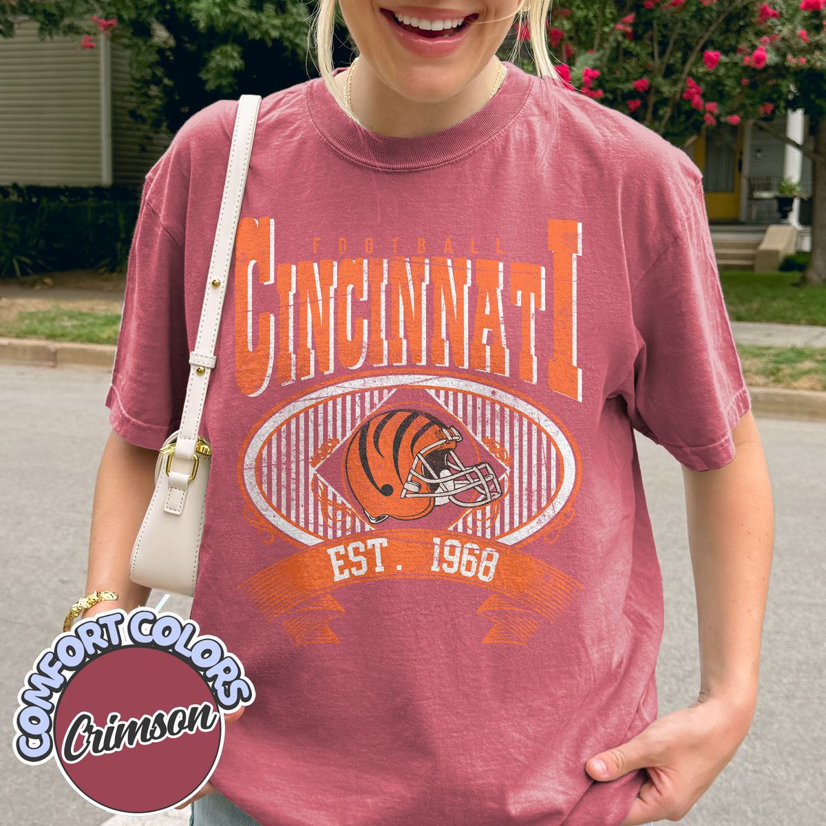 Unisex Cincinnati football vintage t-shirt for men and women