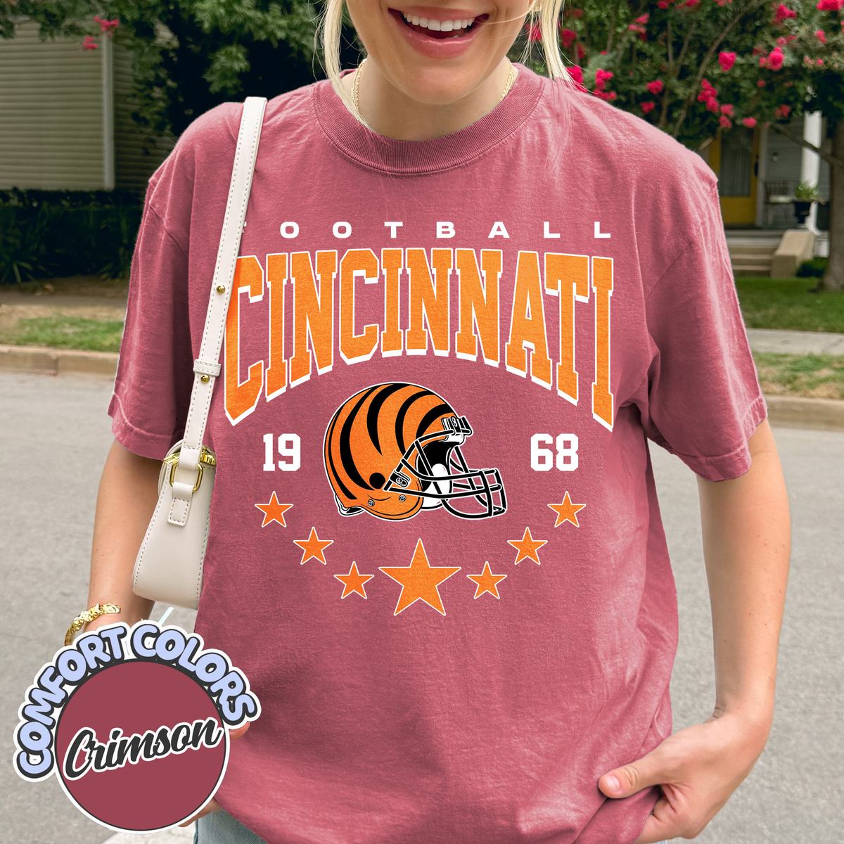Unisex Cincinnati football vintage t-shirt for men and women