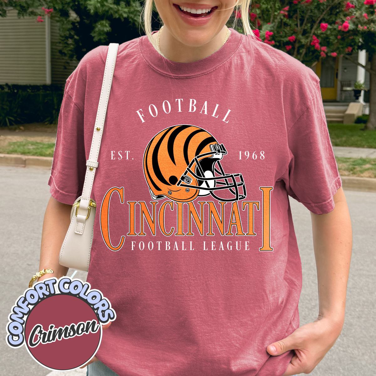 Unisex Cincinnati football vintage t-shirt for men and women
