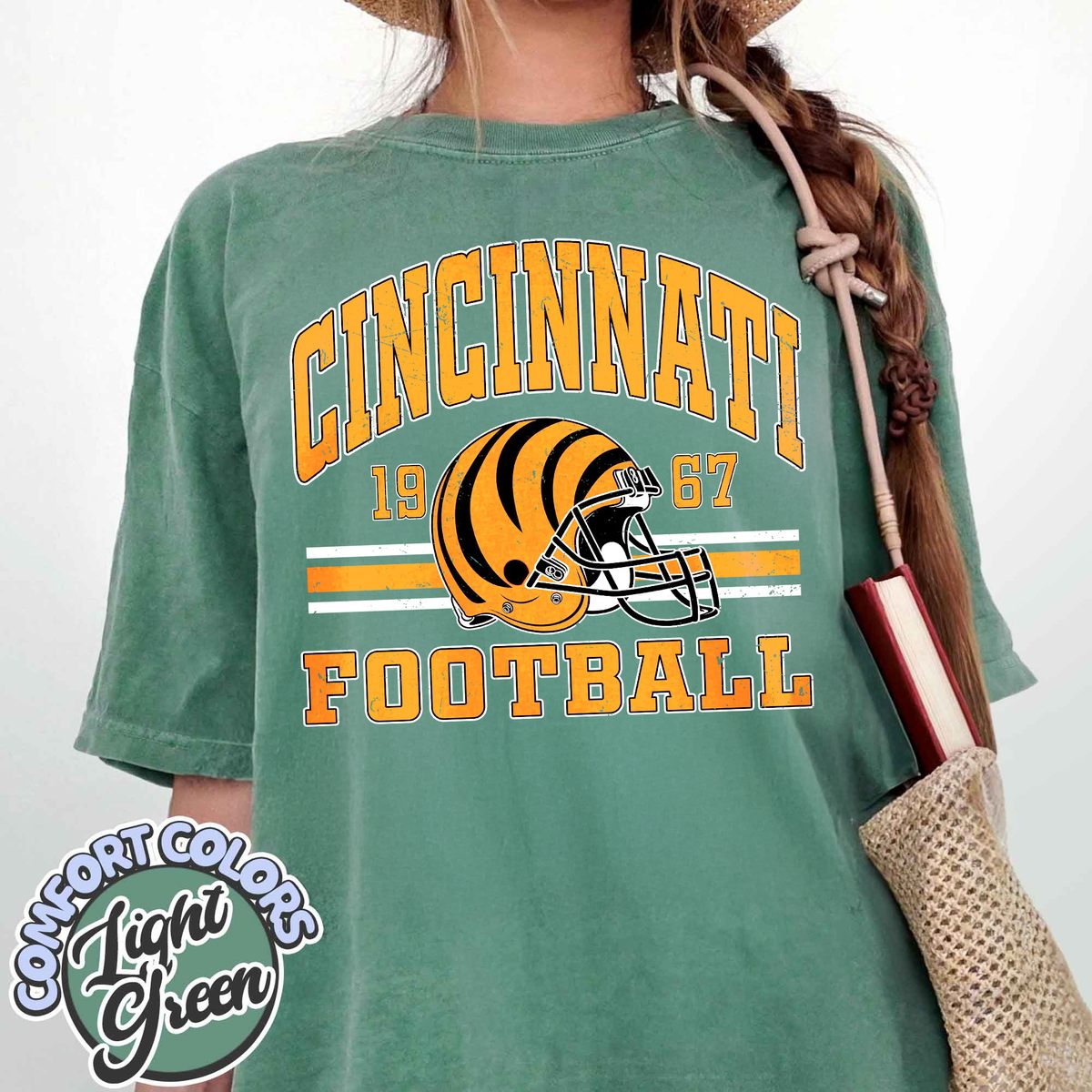 Unisex Cincinnati football vintage t-shirt for men and women