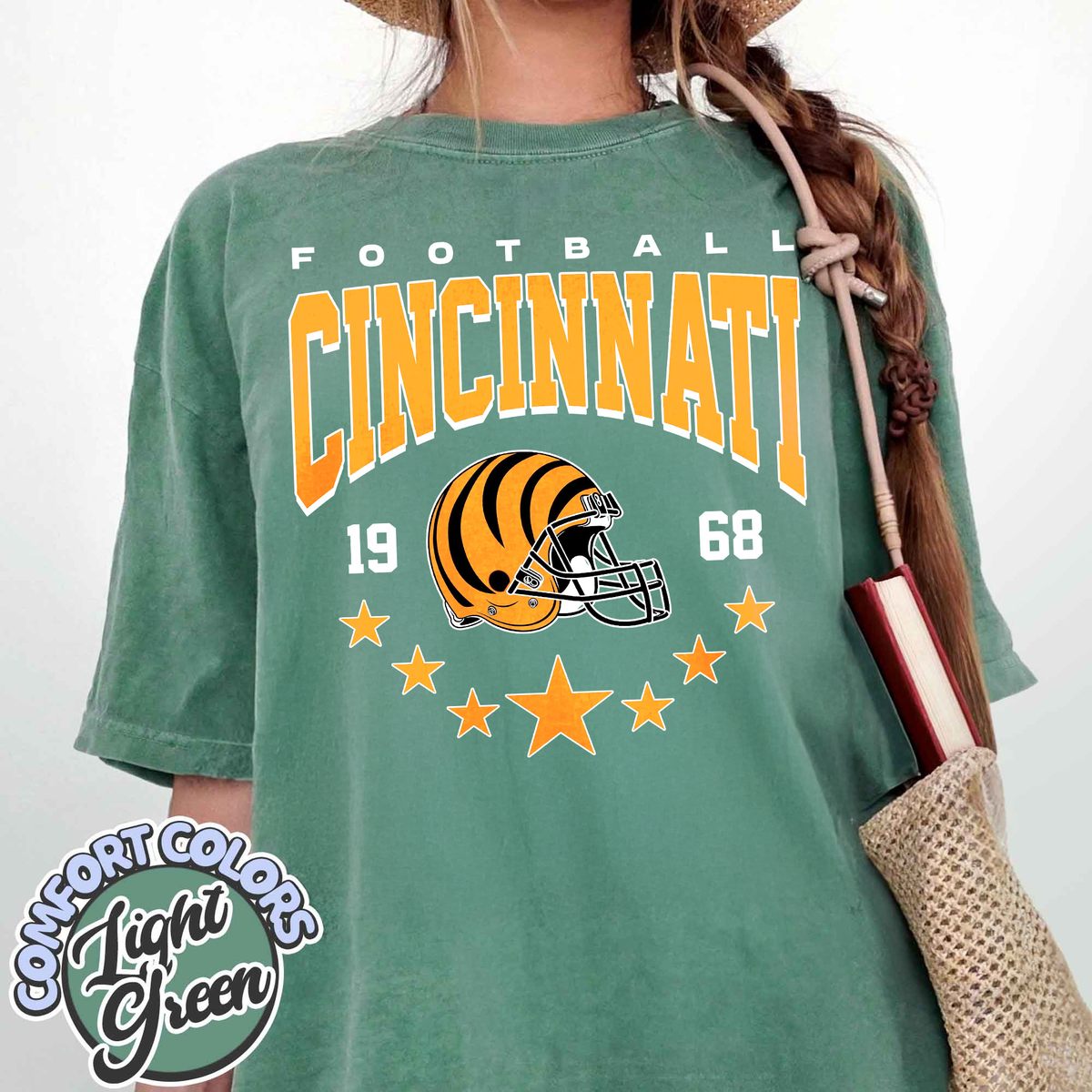 Unisex Cincinnati football vintage t-shirt for men and women
