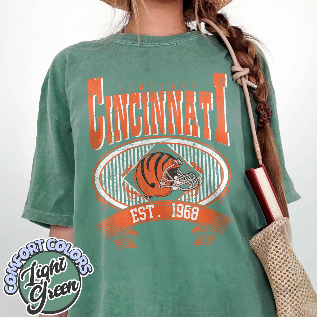 Unisex Cincinnati football vintage t-shirt for men and women