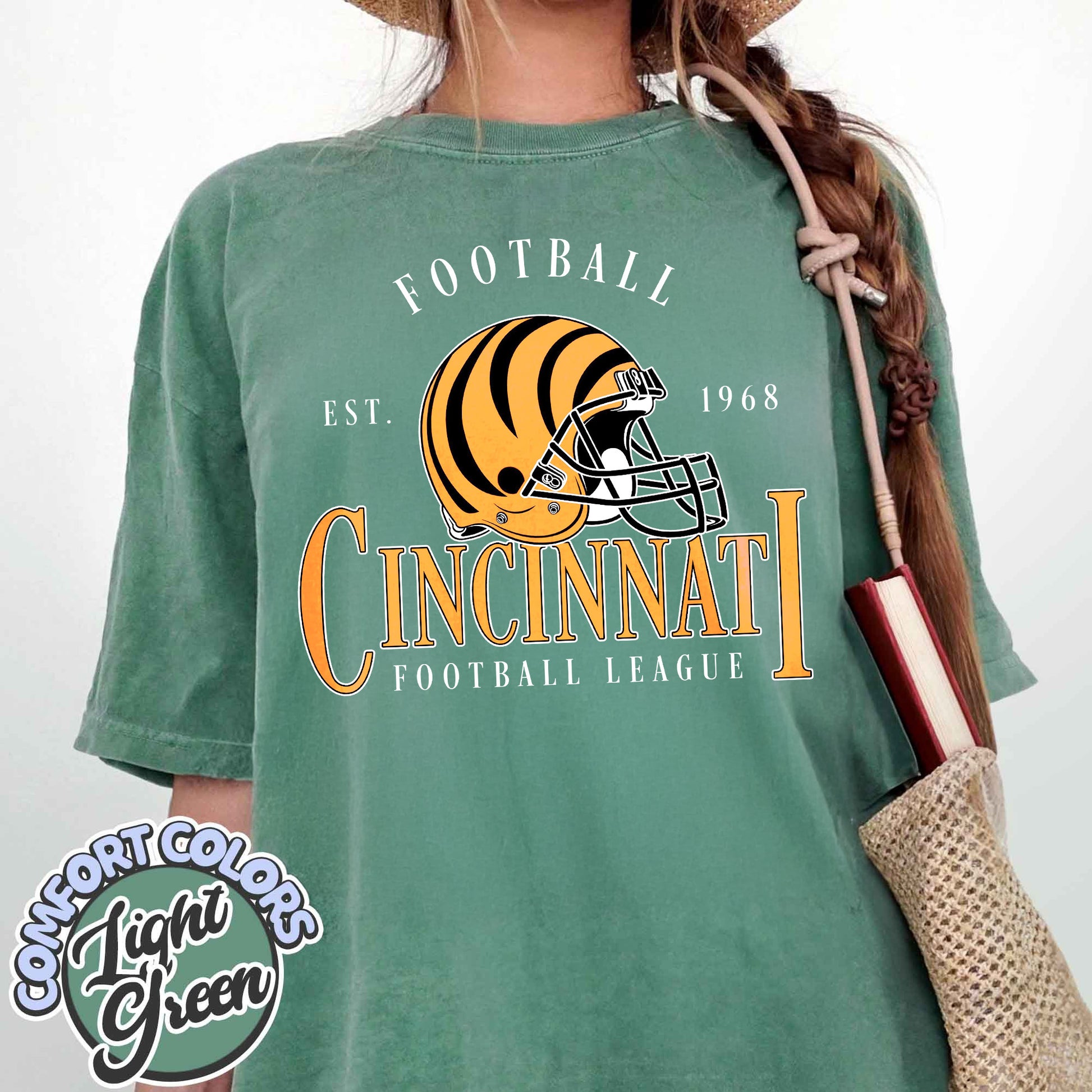 Unisex Cincinnati football vintage t-shirt for men and women