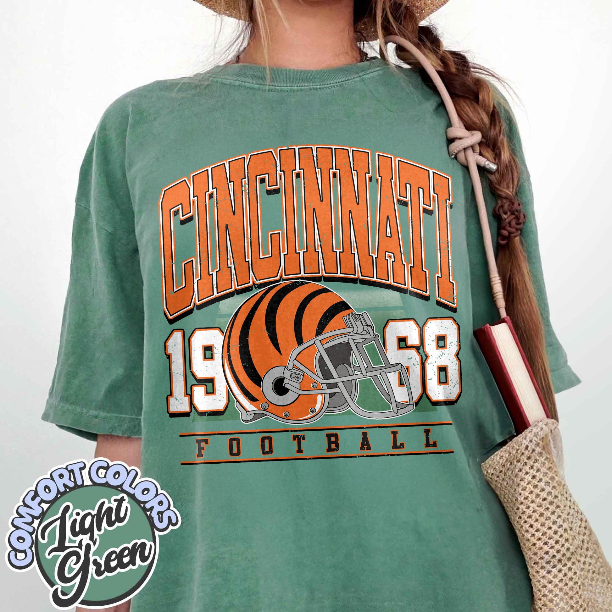 Unisex Cincinnati football vintage t-shirt for men and women