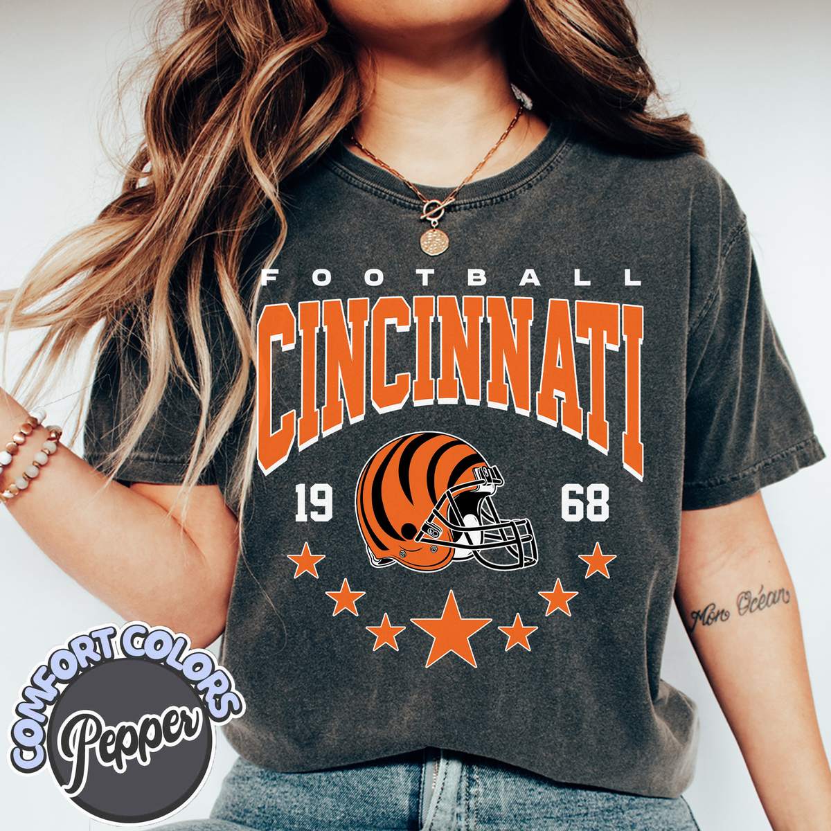 Unisex Cincinnati football vintage t-shirt for men and women