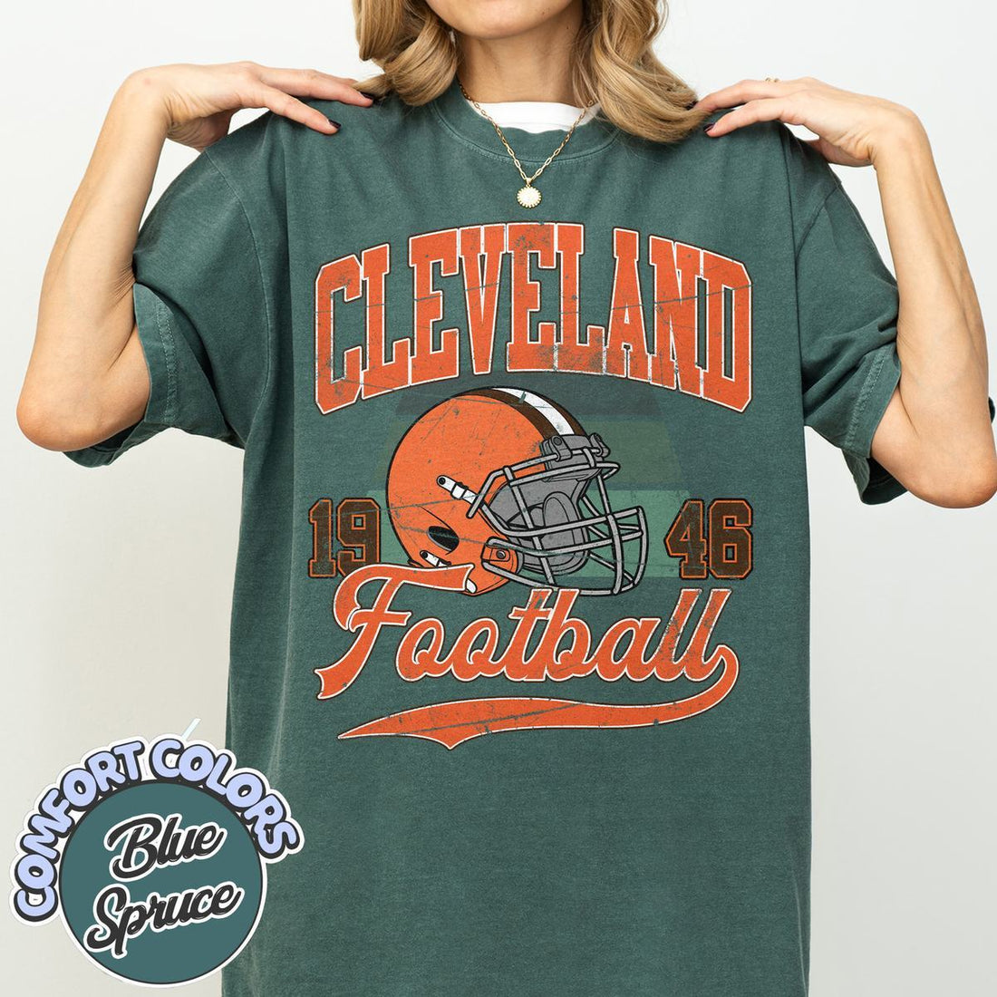Unisex Cleveland football vintage t-shirt for men and women