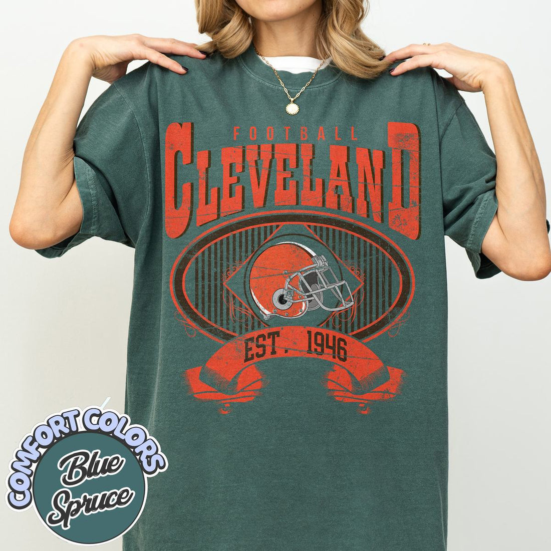 Unisex Cleveland football vintage t-shirt for men and women