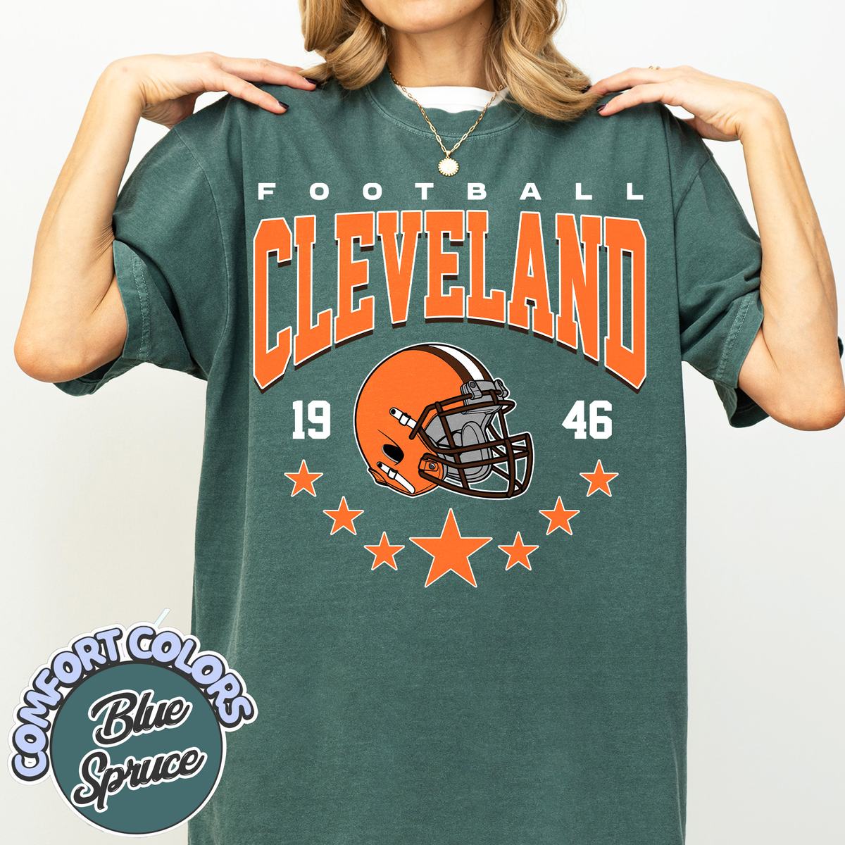 Unisex Cleveland football vintage t-shirt for men and women