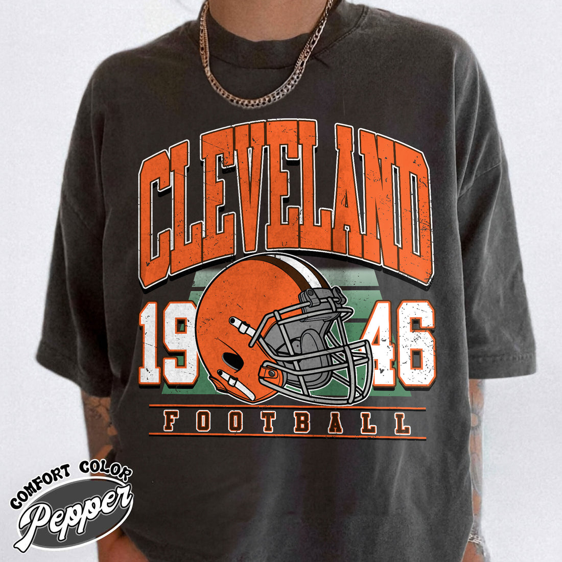 Unisex Cleveland football vintage t-shirt for men and women
