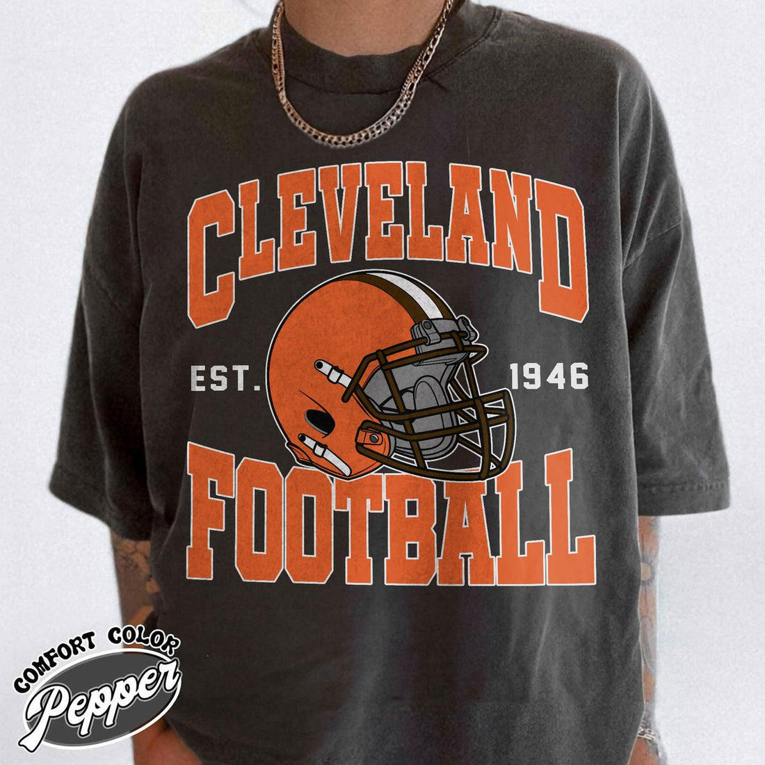 Unisex Cleveland football vintage t-shirt for men and women