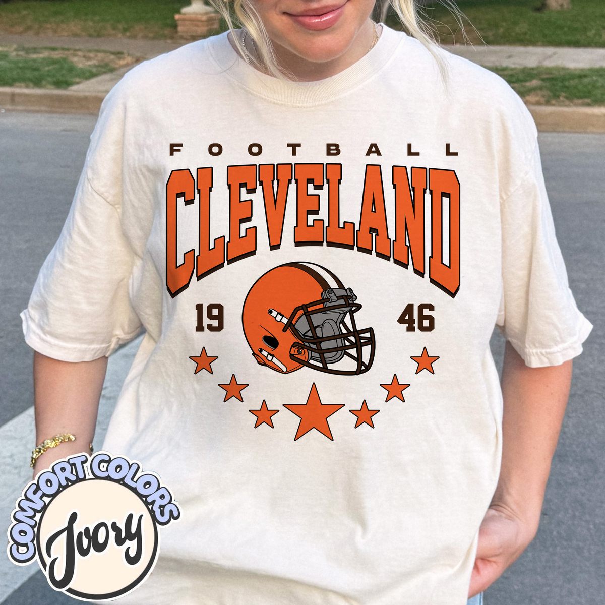 Unisex Cleveland football vintage t-shirt for men and women