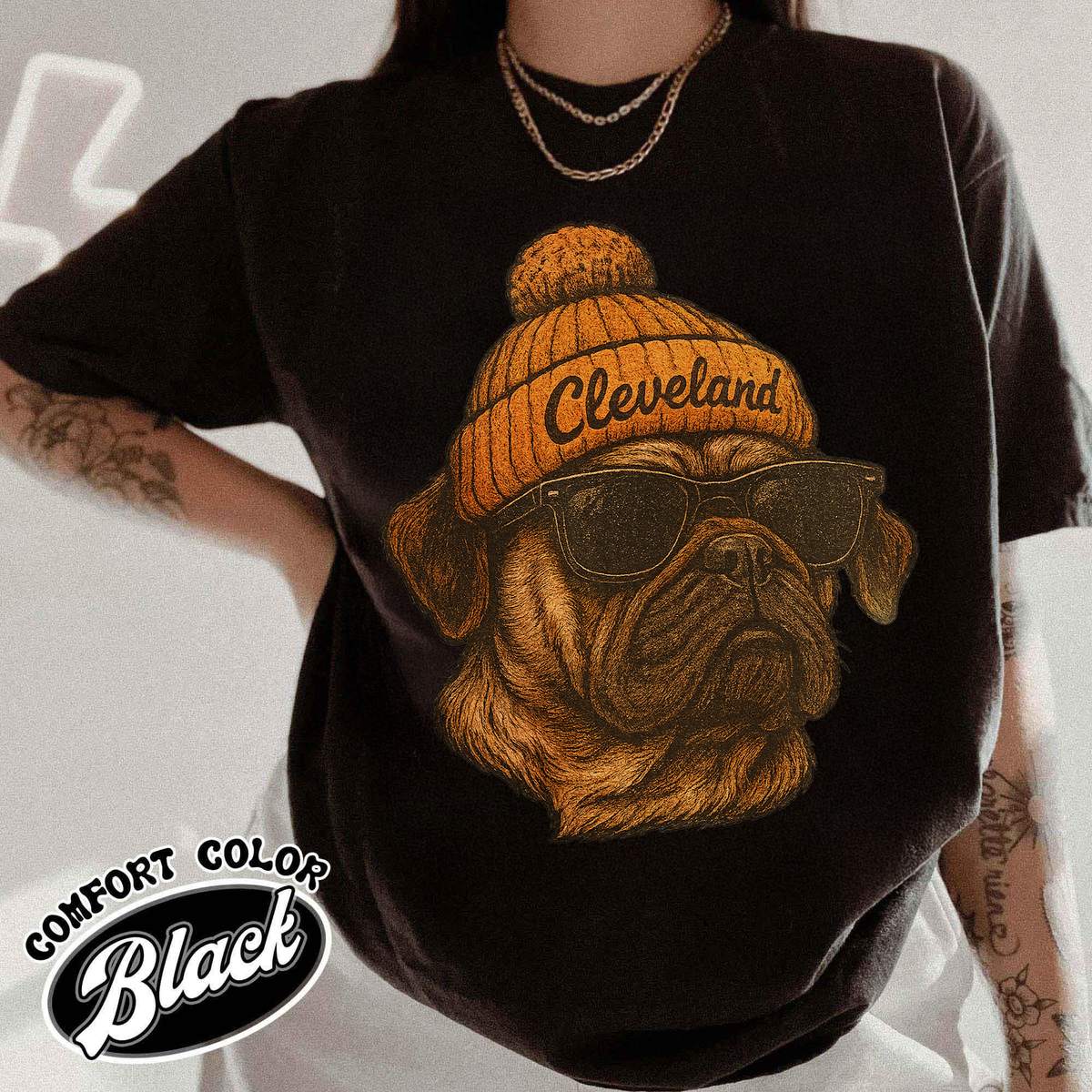 Unisex Cleveland football vintage t-shirt for men and women