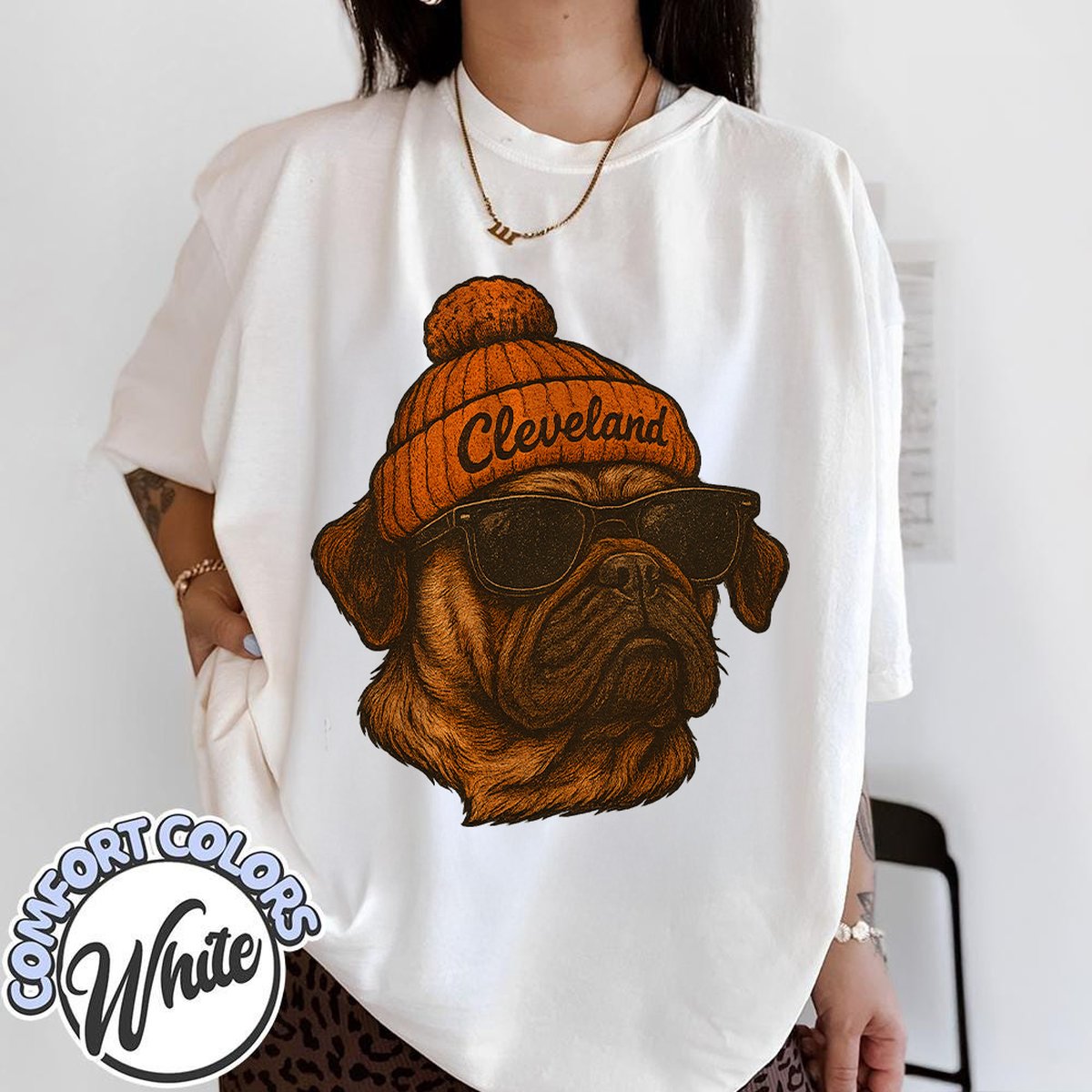 Unisex Cleveland football vintage t-shirt for men and women